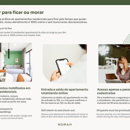 Nomah - Aptos Por Temporada Na Vila Nova Conceicao サンパウロ エクステリア 写真