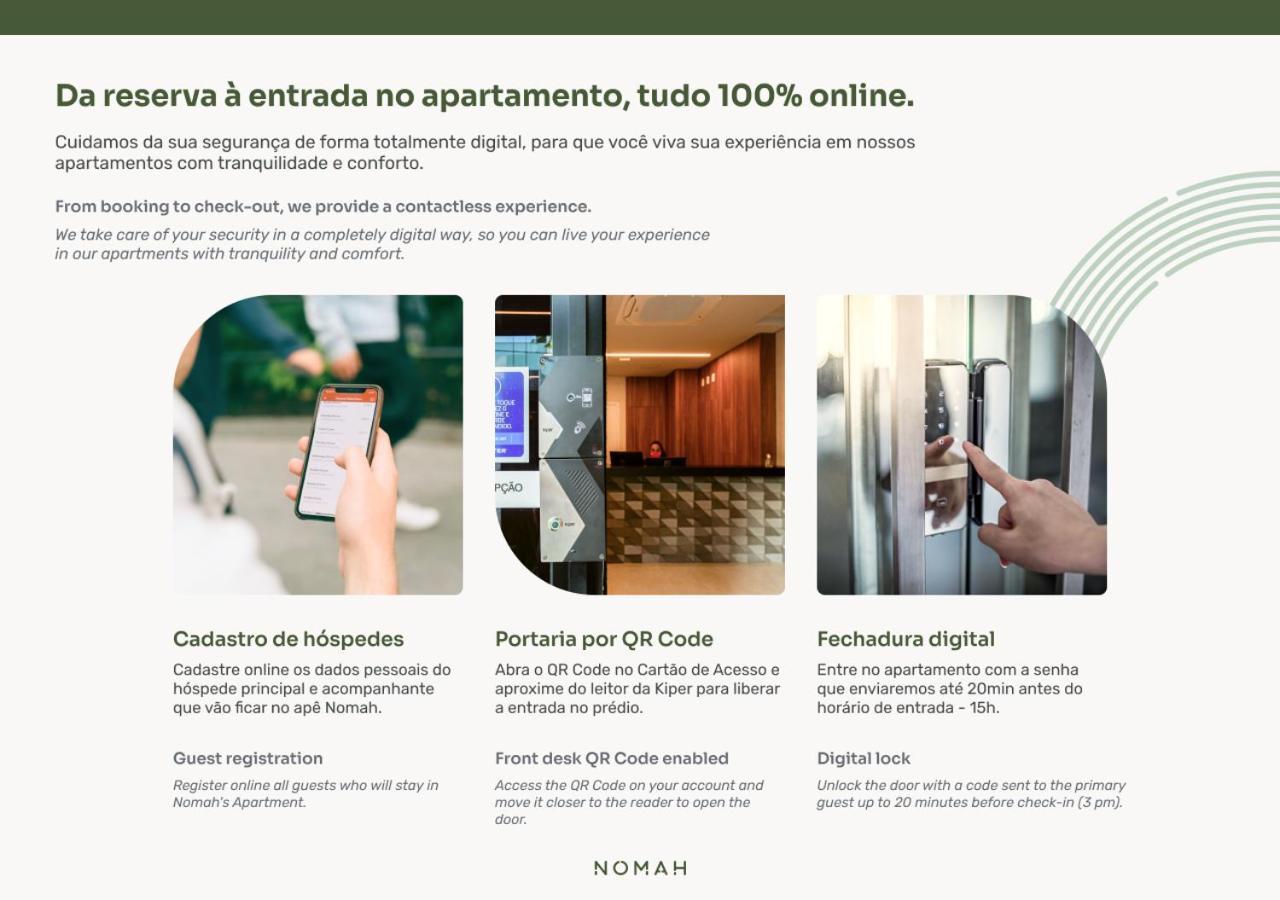 Nomah - Aptos Por Temporada Na Vila Nova Conceicao サンパウロ エクステリア 写真